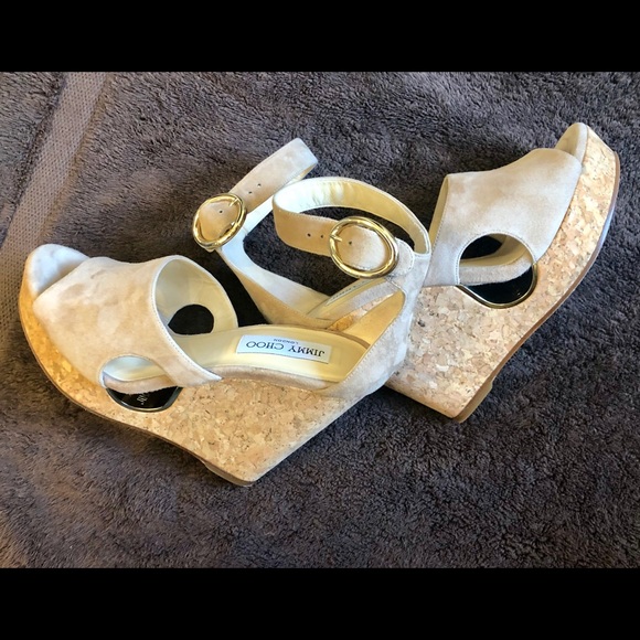 Jimmy Choo Neyo Sue Suede Wedge - Picture 4 of 7